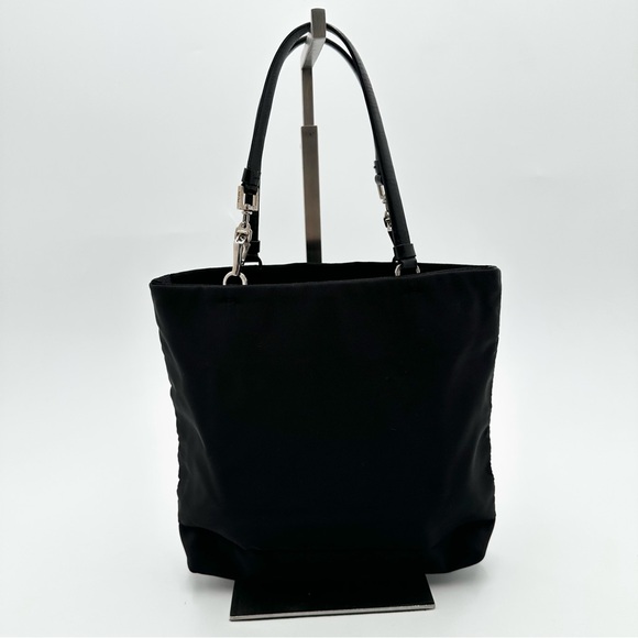 Prada Black Nylon Clip Handle Mini Tote Bag - Picture 9 of 14
